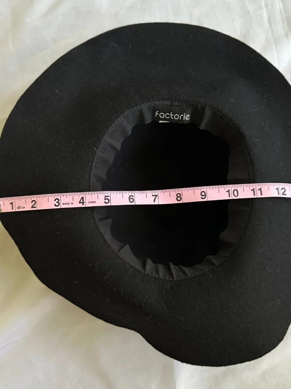 Black Felt Wide Brim Floppy Hat Women's Classic Ribbon Fedora Boho